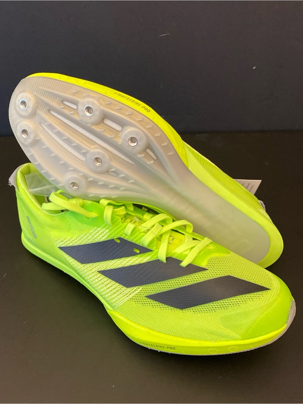 Adidas Adizero Finesse Track Spikes Lucid Lemon Black IG2018 Men's Size 7.5